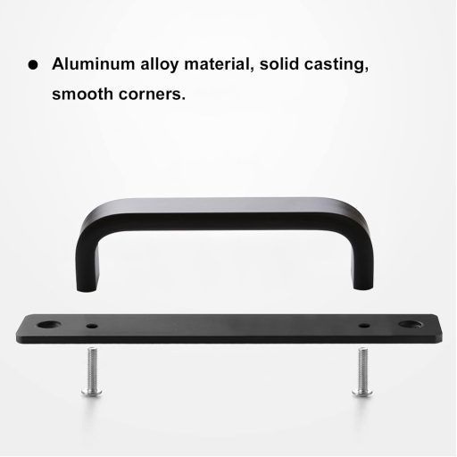 Yoaeyok 213mm Fekete Alumínium Csúszóajtó Fogantyú Pár Garázs Kapu Bútor
