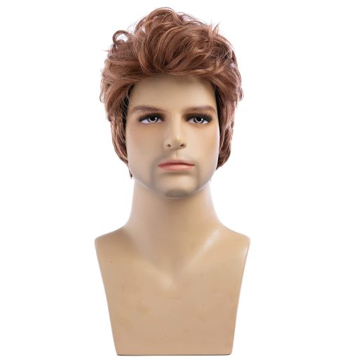 Beweig férfi paróka barna rövid réteges szintetikus teljes paróka