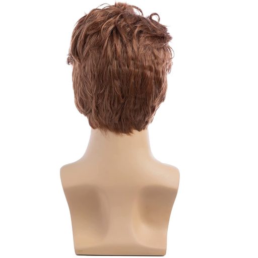 Beweig férfi paróka barna rövid réteges szintetikus teljes paróka