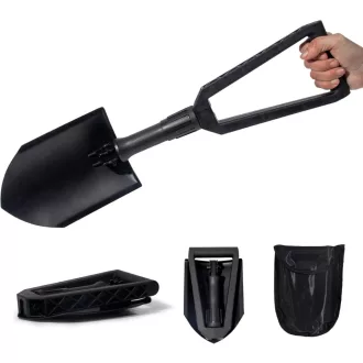   GREELUE összecsukható lapát kerti ásó erős acél kempingezéshez hólapát fekete