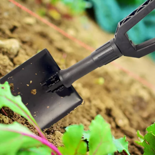 Skladacia lopata GREELUE záhradná rýľ z pevnej ocele na kempovanie lopata na sneh čierna