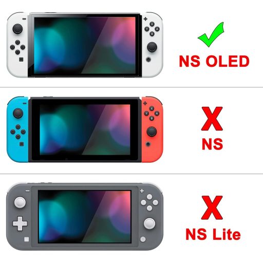 PlayVital ZealProtect Nintendo Switch OLED puha védőtok Joy Con kapákkal és gombvédőkkel