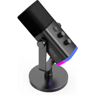   FIFINE USB Gaming Mikrofon PC PS4 PS5 XLR Streaming Podcast Kardioid Hangfelvétel