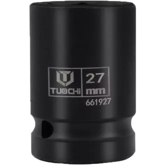   XRMXF Cheie tubulară de impact cu 12 dinți, 27 mm, cu capăt de antrenare de 3/4 inch pentru pistol de impact.