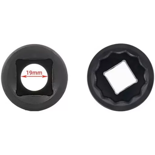 XRMXF 27mm 12-fogas ütközőkulcs betét 3/4 colos ütőcsavarhúzóhoz