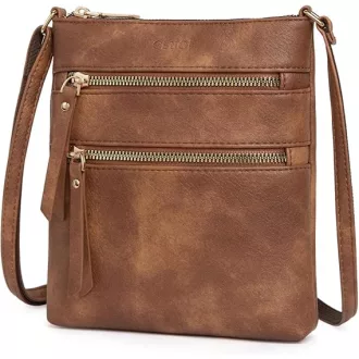   CLUCI női válltáska műbőr közepes méret állítható pánt zsebekkel