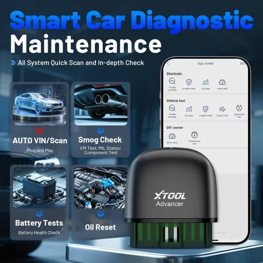 XTOOL AD20 Pro OBD2 Autódiagnosztikai Eszköz - Teljes Rendszer Szkennelés, Hibakód Olvasó, Olajszerviz Nullázás, iOS/Android Kompatibilis, É
