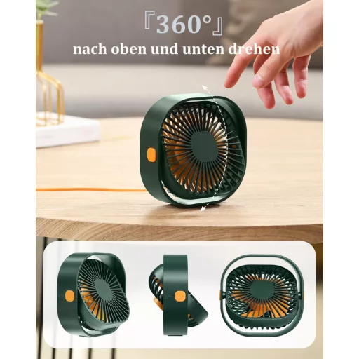 benpen Mini USB Asztali Ventilátor 3 Fokozat Csendes Hordozható Irodai Asztali Ventilátor