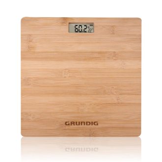   Grundig Bambusz Digitális Személymérleg LCD Kijelzővel 180 kg-ig