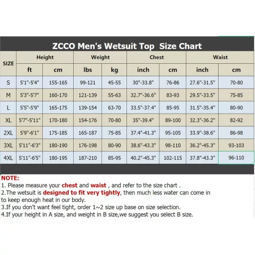 ZCCO 1.5-3mm Neoprén Búvárfelső Cipzárral Férfiaknak és Nőknek