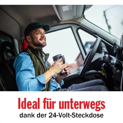 All Ride 24V Teherautó Kávéfőző Szűrős Üvegkancsóval és Melegítő Funkcióval