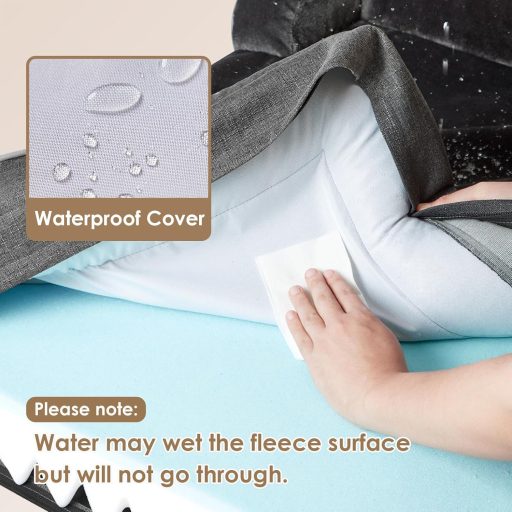 EHEYCIGA Ortopédikus Kutyaágy Nagy Kutyáknak, Memóriahabos Kutyafekhely Mosható Huzattal, Vízálló, Csúszásgátló Kutyakanapé Magas Peremmel