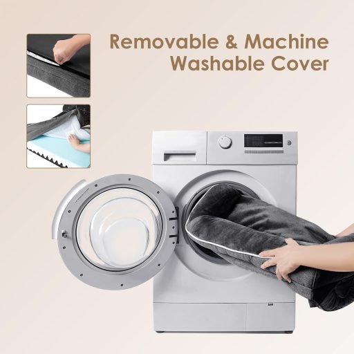 EHEYCIGA Ortopedická posteľ pre veľkých psov, pelech pre psov s pamäťovou penou, umývateľný poťah, vodoodolná, protišmyková pohovka pre psov s vysokým okrajom