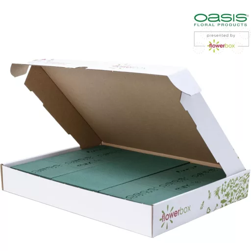Flowerbox 3x Original Oasis® Premium Virághabszivacsok MaxLife Impregnálással - 23x11x3,6cm
