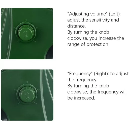 Bogutongjin Ultrahangos Napelemes Állat Riasztó LED Villanással IP44 Vízálló