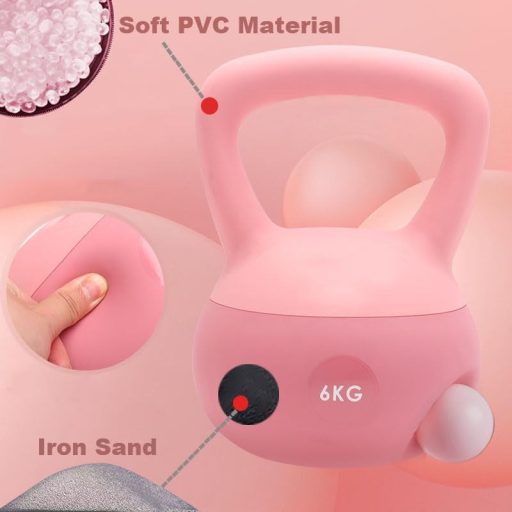 ZhaoCo Soft Kettlebell 4kg-10kg Vasgolyó Edzéshez Nőknek és Férfiaknak