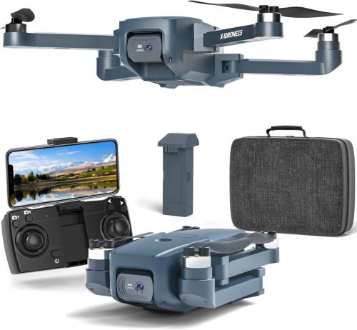 X-IMVNLEI X15 Dron s bezkefkovým motorom - 1080P HD kamera, 5G WiFi FPV, 90° otočná šošovka, pre začiatočníkov, s 2 batériami, diaľkovo ovládaný kvadrokoptéra