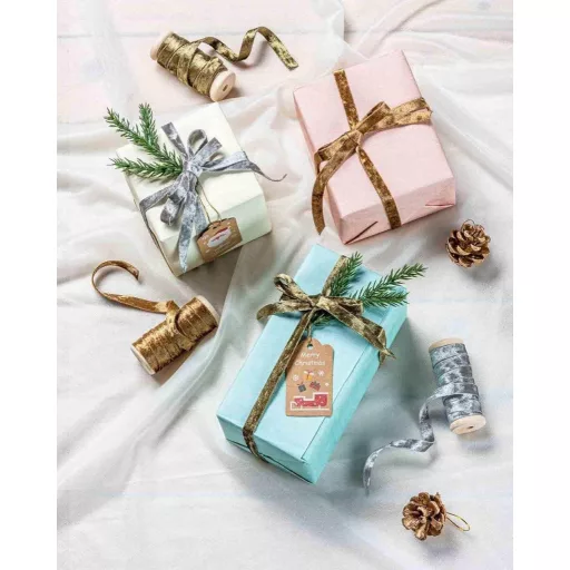 Bársony Ajándékcsomagoló Szalag, 13.5 m, lila