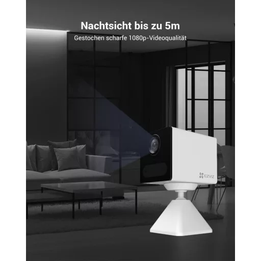 Cameră de supraveghere video wireless de interior EZVIZ CB2 1080P, vedere nocturnă, audio bidirecțional, albă