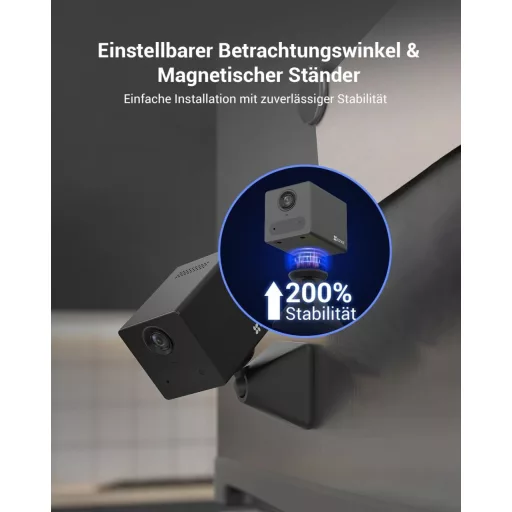 Cameră de supraveghere video wireless de interior EZVIZ CB2 1080P, vedere nocturnă, audio bidirecțional, albă