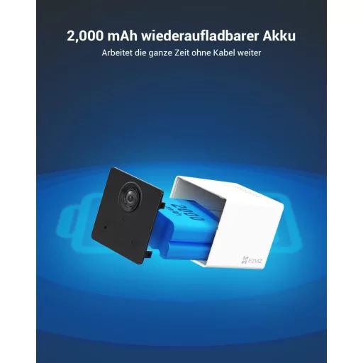 Cameră de supraveghere video wireless de interior EZVIZ CB2 1080P, vedere nocturnă, audio bidirecțional, albă
