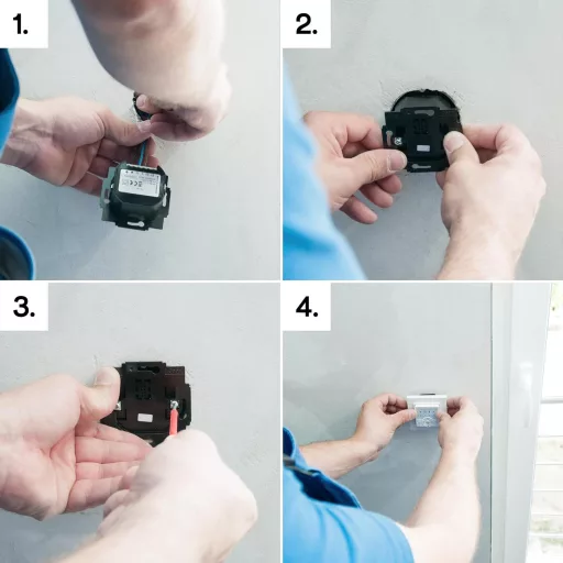 Homepilot Premium Pametni Timer Prekidač - Bežični Kontroler Motora za Roletne, Daljinski Upravljač, 80x80 mm, Bijeli, za Upravljanje Roletnama 10502001