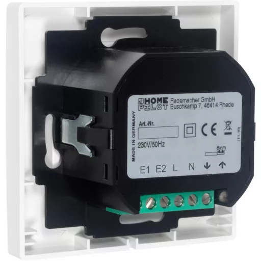 Homepilot Premium Pametni Timer Prekidač - Bežični Kontroler Motora za Roletne, Daljinski Upravljač, 80x80 mm, Bijeli, za Upravljanje Roletnama 10502001