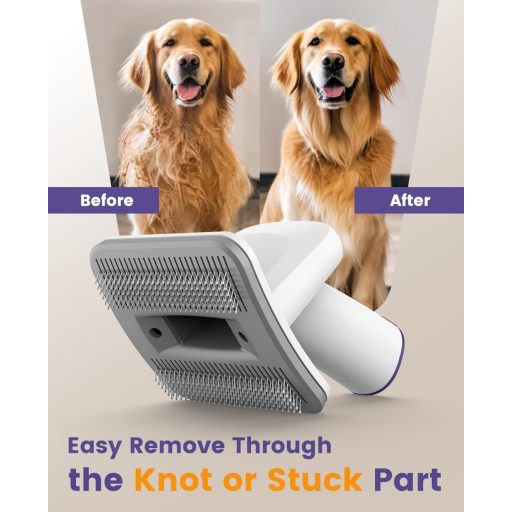 oneisall Kutyaszőr Porszívó 12000Pa Szívóerővel - 4 Ápoló Eszközzel, Egyetlen Gombos Szőreltávolító Kefe, Csendes Működés, Ideális Golden Re