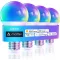 Linkind Smart RGBTW LED izzó E27 WiFi Alexa 4db szett, 1800-6500K színváltó okos lámpa