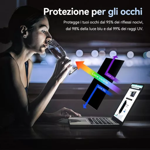 Protescreen 13,3" monitorový filter na notebook, ochrana súkromia, filter modrého svetla