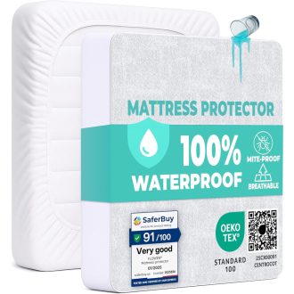   Flowen vízálló matracvédő 90x190 cm pamut terry hipoallergén légáteresztő