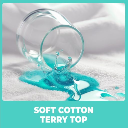 Flowen vízálló matracvédő 90x190 cm pamut terry hipoallergén légáteresztő