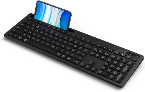 Tastatură Bluetooth germană Seenda cu touchpad, conectivitate duală wireless
