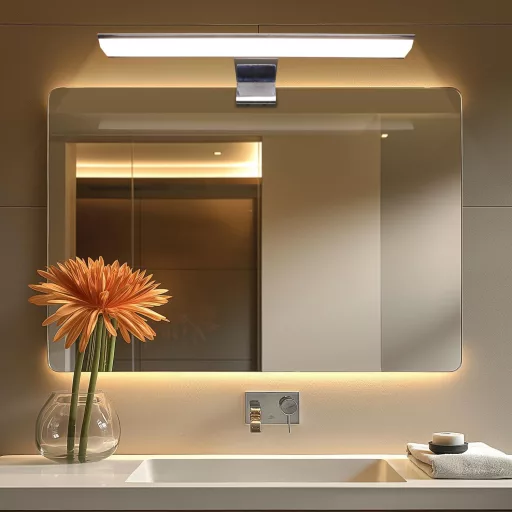 da LIGHT LED Tükör Lámpa 30 cm 580 lm Fürdőszoba Világítás IP44 Semleges Fehér Chrome