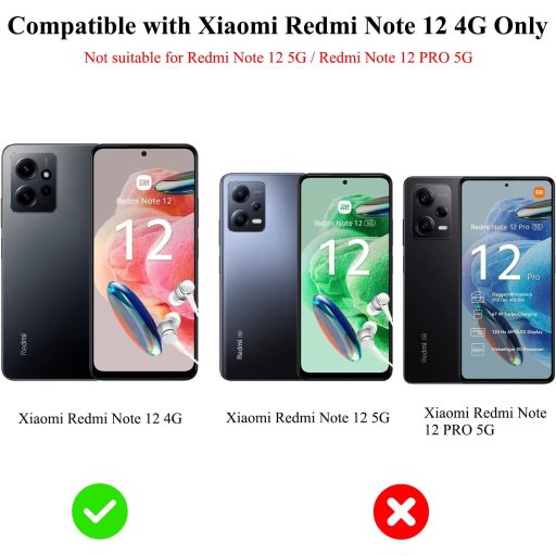 Husă de silicon cu model de animale DiaryTown pentru telefon Xiaomi Redmi Note 12 4G - Ultra-subțire, rezistentă la zgârieturi și la șocuri, husă de protecție TPU cu motive de pisică și tigru