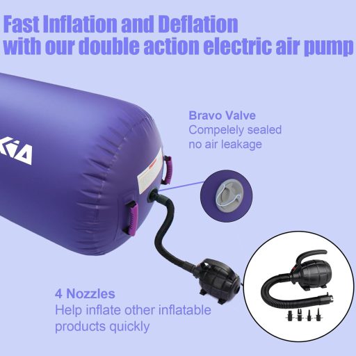 PPXIA Nafukovací gymnastický valec s pumpou na jogu a cvičenie