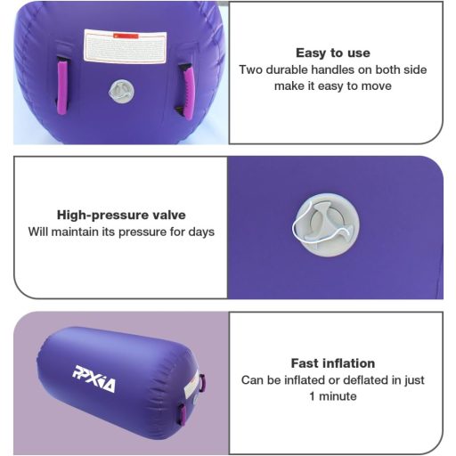 PPXIA Felfújható Gimnasztikai Henger Pumpa Jóga Tornázás Edzés