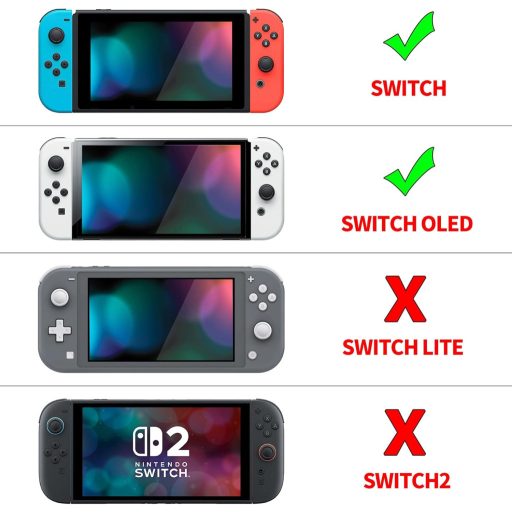 PlayVital zaštitna navlaka za Nintendo Switch & OLED dock, vodootporna navlaka otporna na prašinu, crna