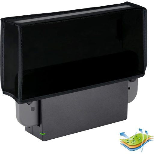 Husa de protecție PlayVital pentru dock Nintendo Switch & OLED, rezistentă la apă și praf, neagră