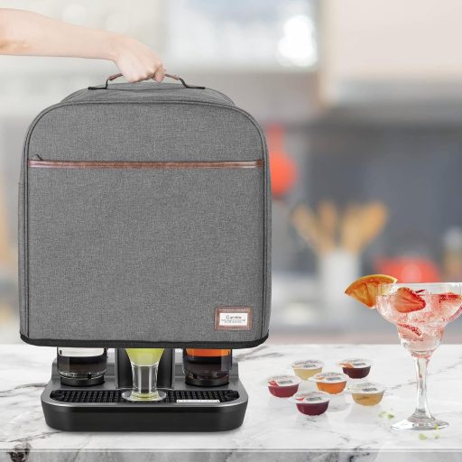 Bartesian koktélgép védőtok - Szürke utazótáska kapszulatartóval