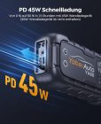 Yaber 6000A-os autós indításrásegítő powerbank, 45W gyorstöltéssel és LED lámpával