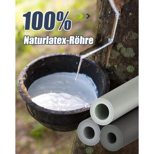 ALongSong Fitness Sada gumičiek s 6 odpormi (20-240 Lbs) - s Pilates tyčou, rúčkami a dverovým úchytom - na domáce cvičenie, posilňovanie