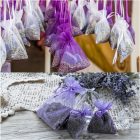 Organza ajándéktasak, 50db, égkék, 11x16cm, esküvőre, partira