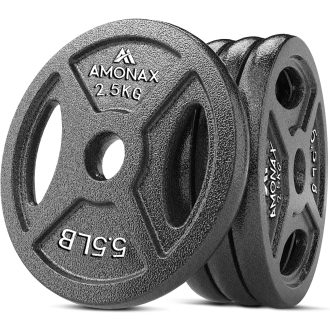   Amonax öntöttvas súlylemez készlet 2,5-25 kg olimpiai súlyzóhoz