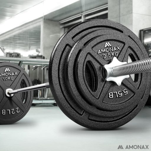 Amonax öntöttvas súlylemez készlet 2,5-25 kg olimpiai súlyzóhoz