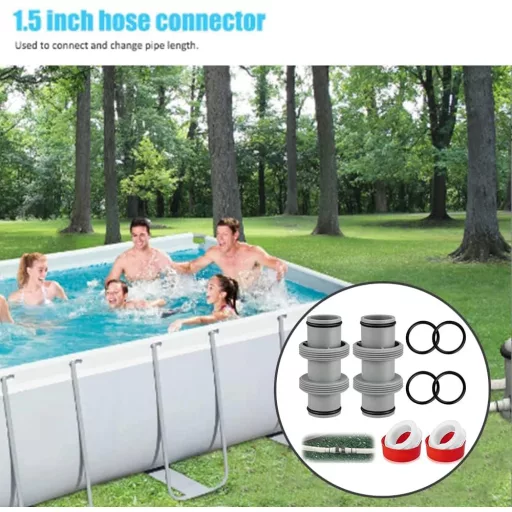 TUIBEIDAMAI 38mm Medence Tömlő Csatlakozó Adapter 2db Bestway Coleman Kompatibilis