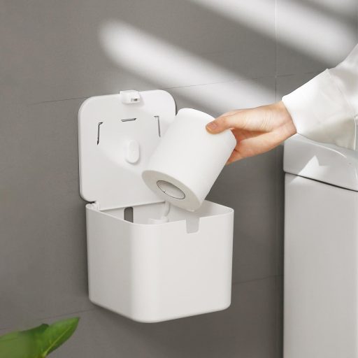 Colist Falra Szerelhető Wc Papír Tartó Öntapadós Vízálló Macskabiztos Nagy