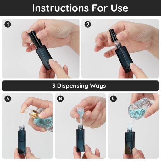 Segbeauty 10ml Utazó Parfüm Spray Üveg 10db Szett Tölthető Atomizáló Flakon