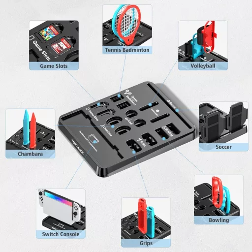 Tokluck Switch Sports Kiegészítő Szett Tárolóval OLED Kompatibilis
