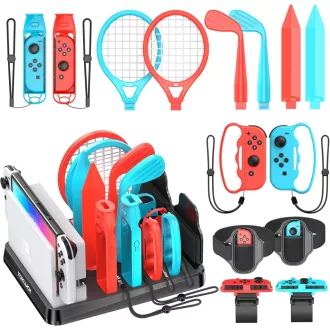   Tokluck Switch Sports Kiegészítő Szett Tárolóval OLED Kompatibilis
